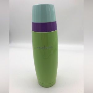 Rare! Starbucks Stainless Thermos green 2005 year 16 Oz Excellent condition!